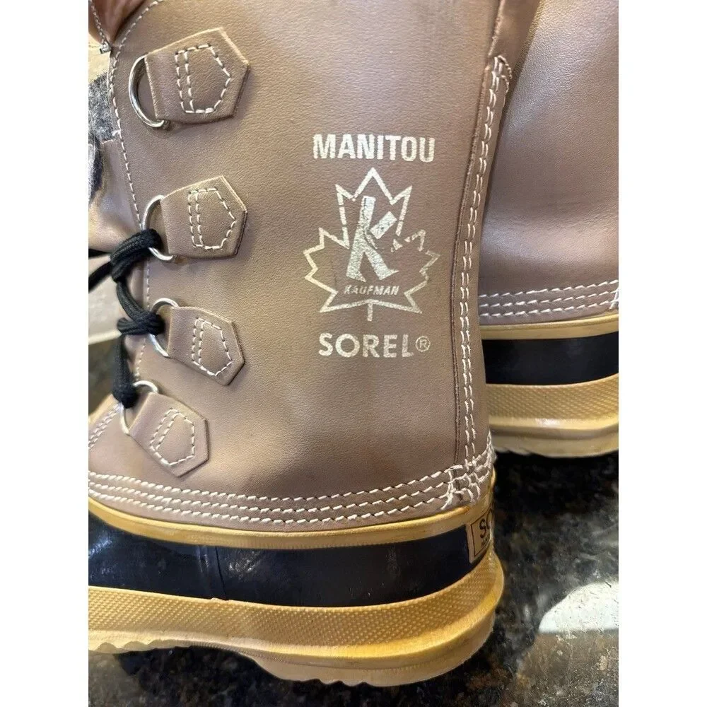 Sorel Vintage Manitou Boots with Liner Men’s 7 Women’s 9 EUC